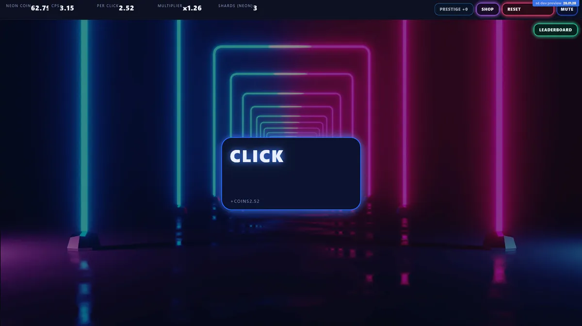Neon Pulse Clicker