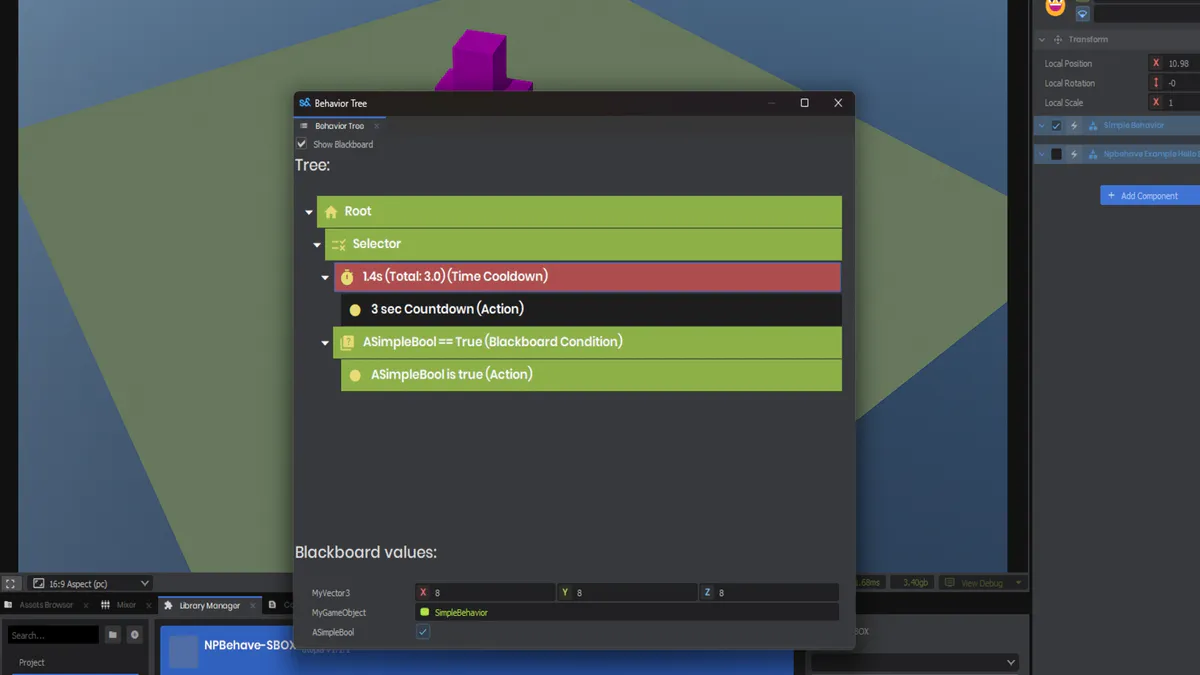 NPBehave for SANDBOX