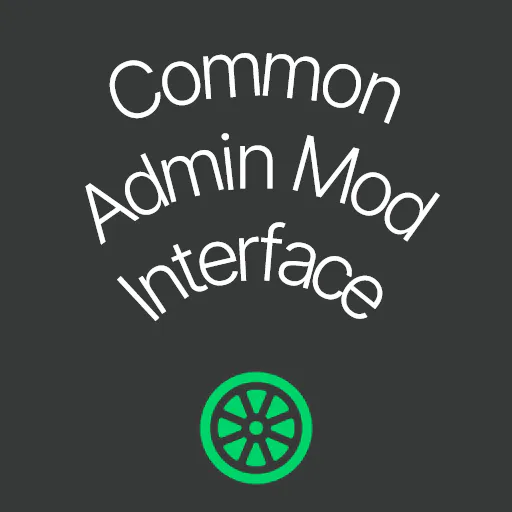 Common Admin Mod Interface