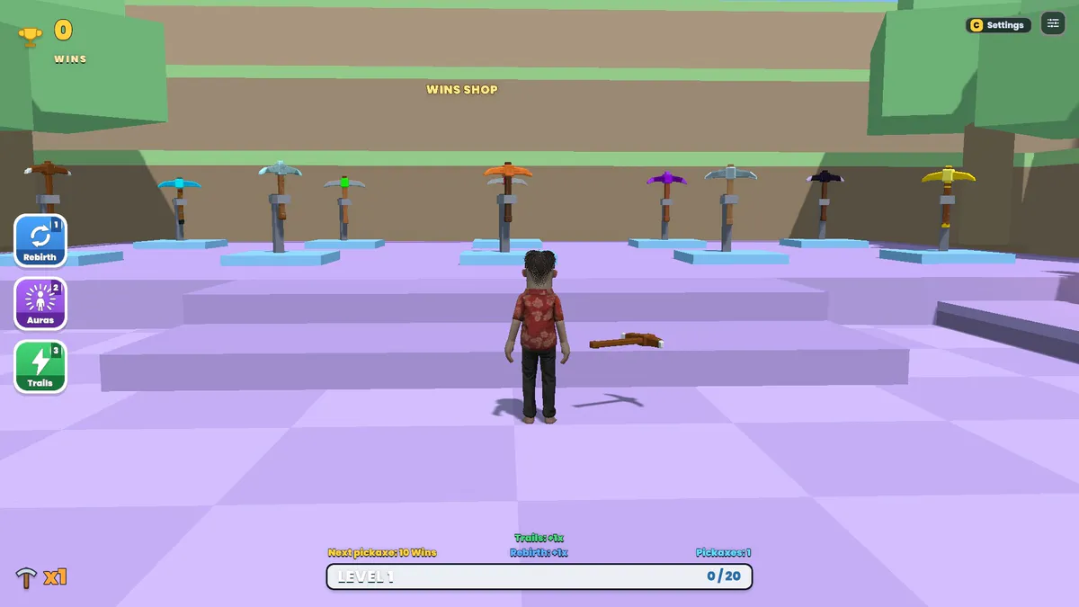 +1 Pickaxe Escape