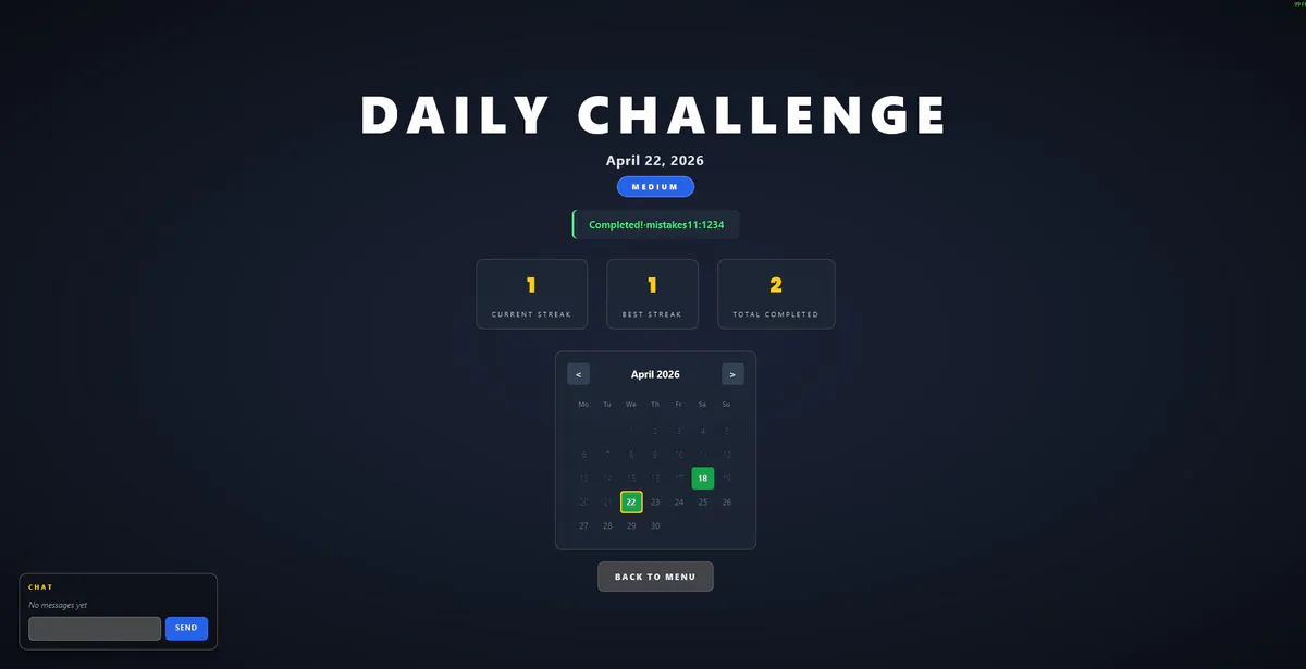 Sudoku - Daily & Duel or Classic