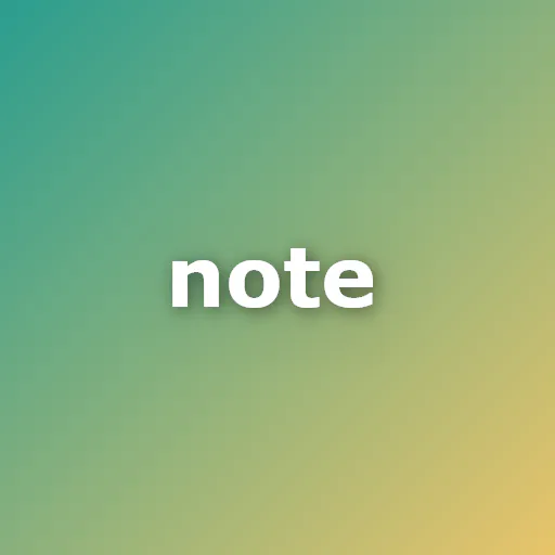note logo