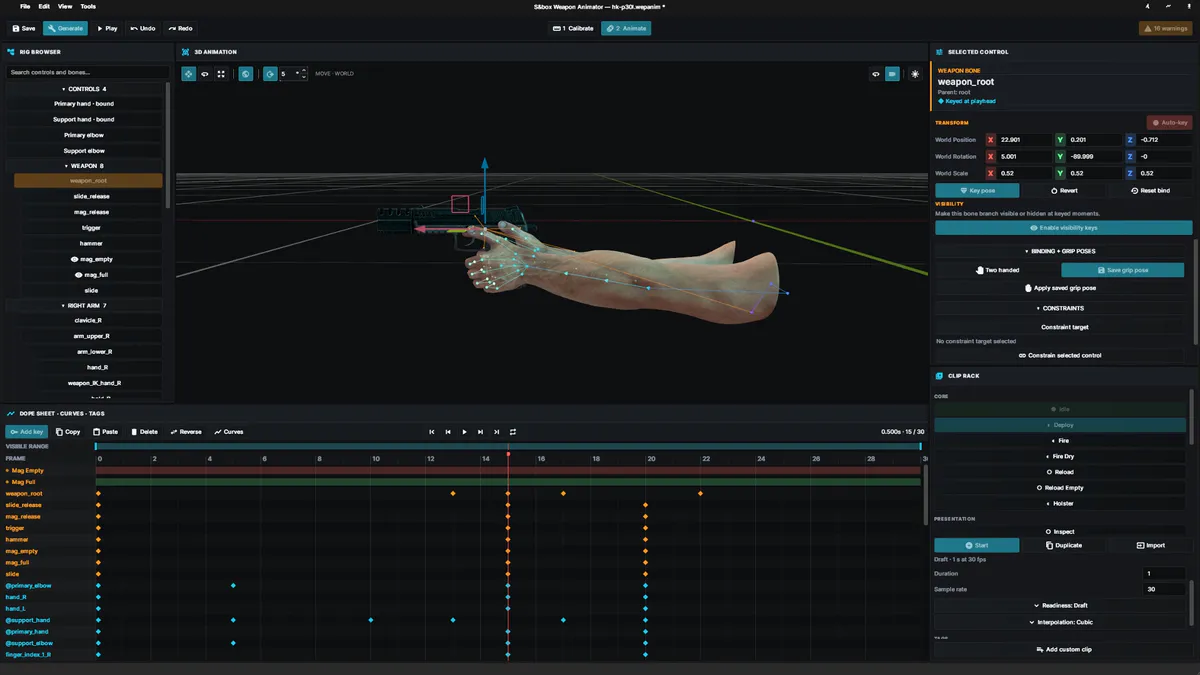 S&box Weapon Animator media 4