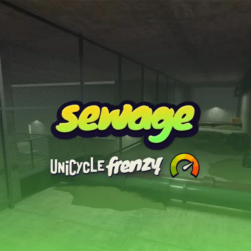 Unicycle Frenzy Sewage