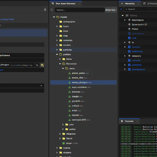 Tree Assets Browser