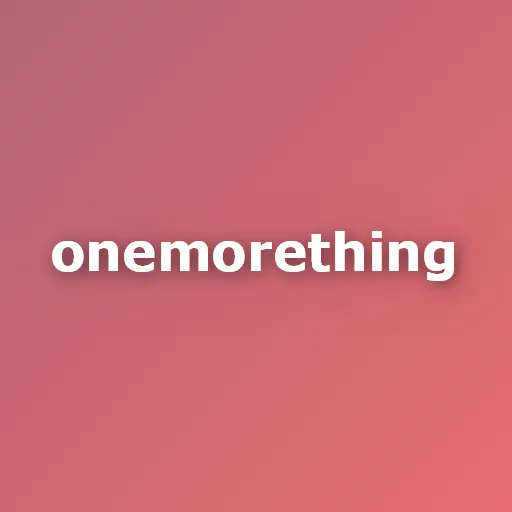 onemorething logo