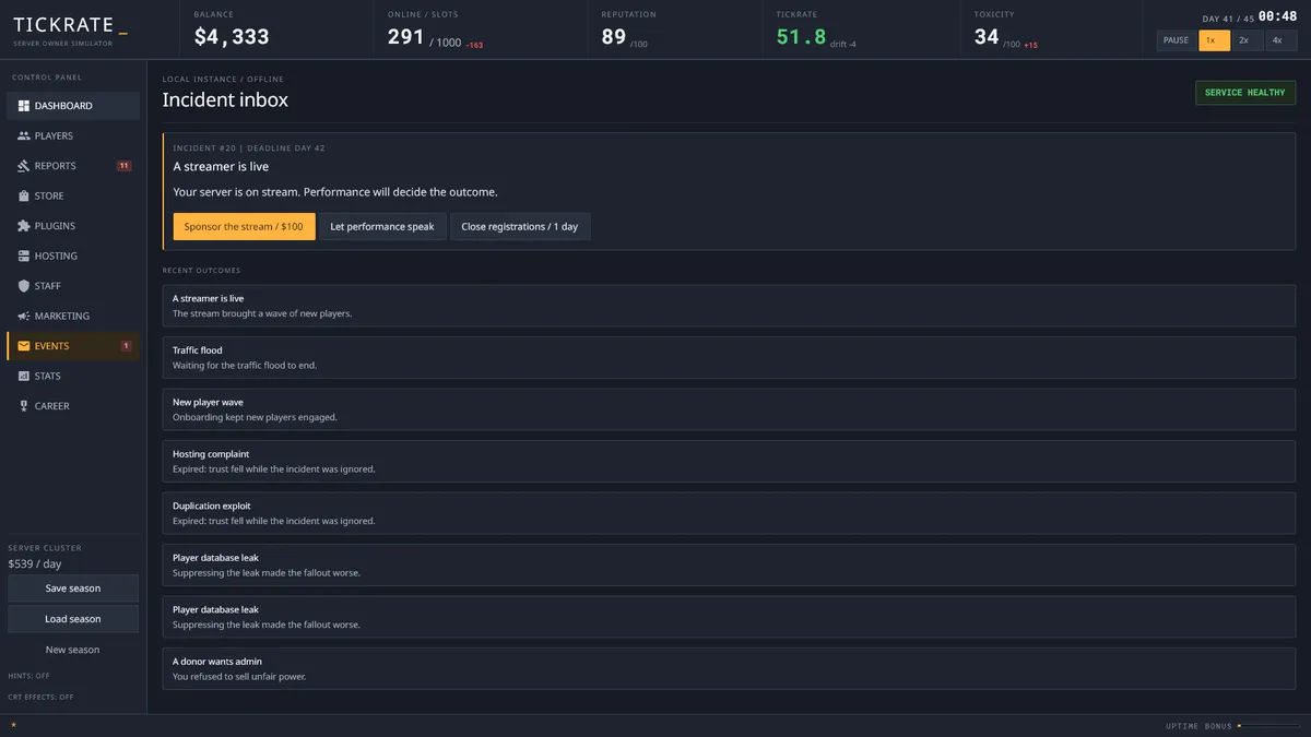 TICKRATE