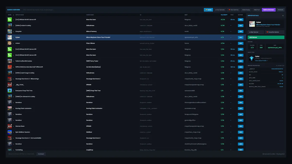 Server Browser media 3