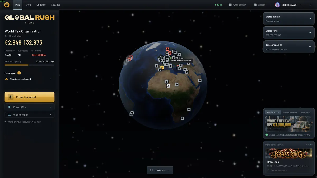 Global Rush: Online