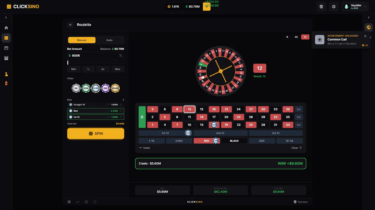 🎲 Clicksino