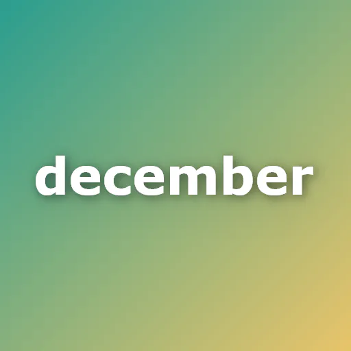 december logo