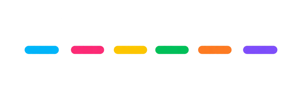 Seis barras coloridas sobre fundo transparente.png