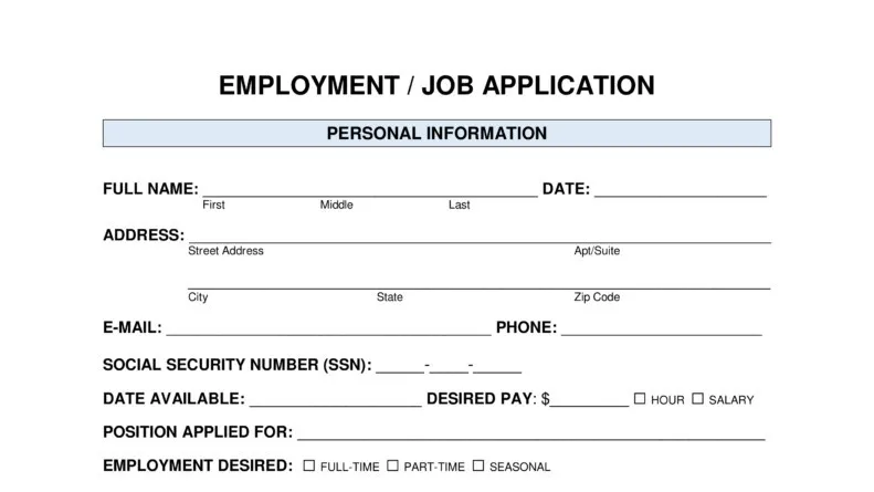 Job Application
