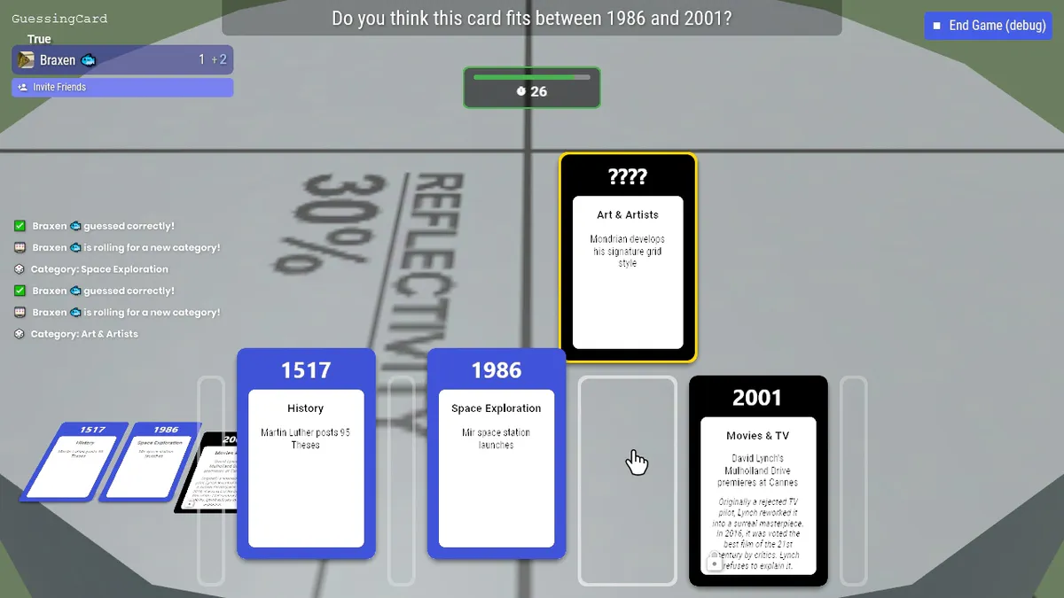Timeline Guesser