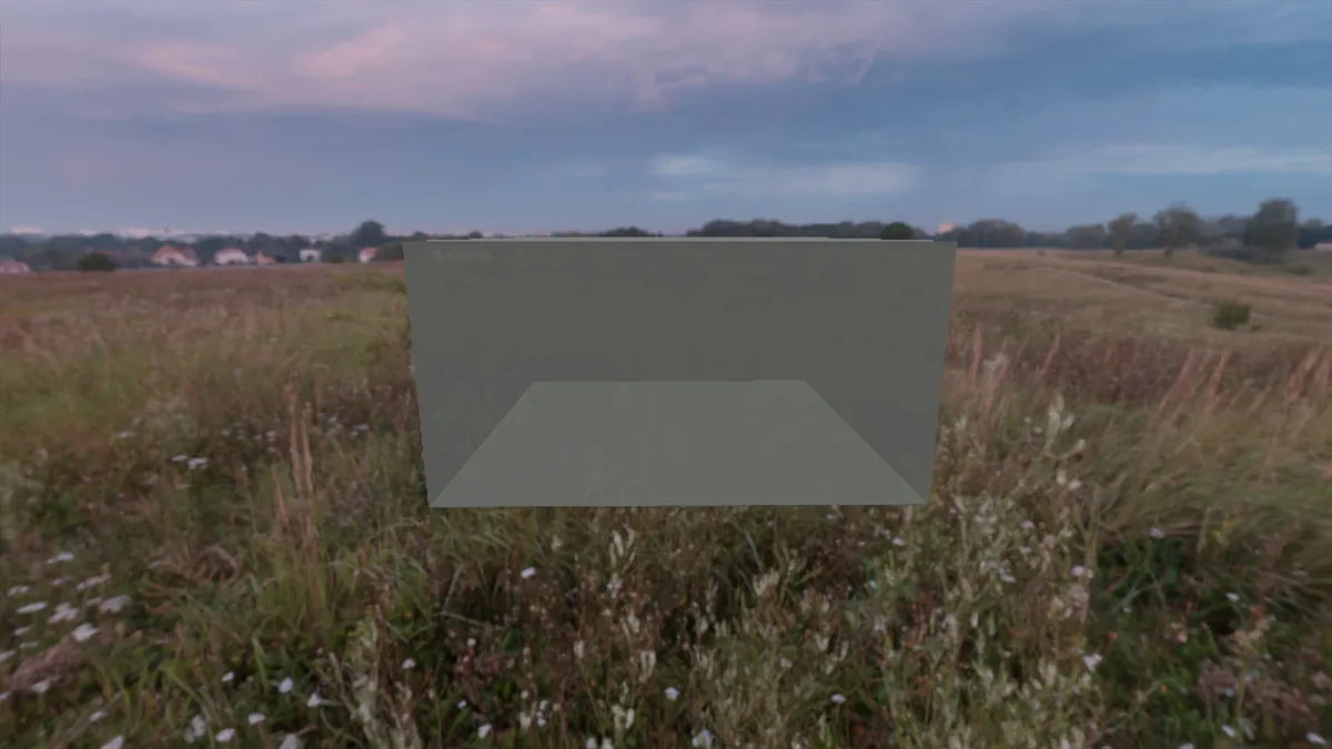 box made of glass