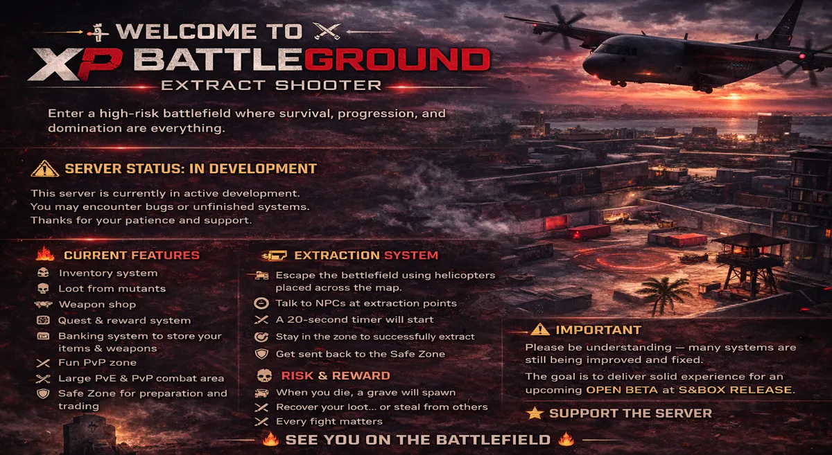 XP Battleground Extract Shooter