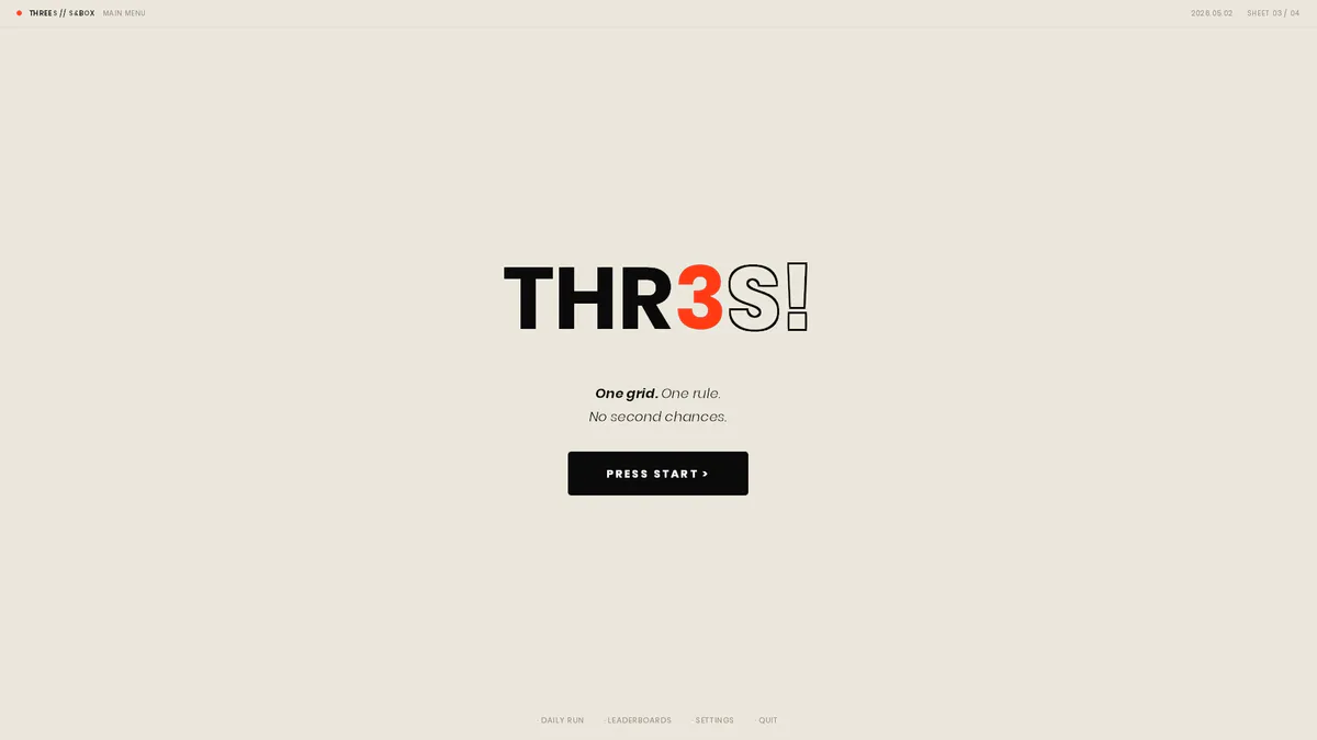 Threes!