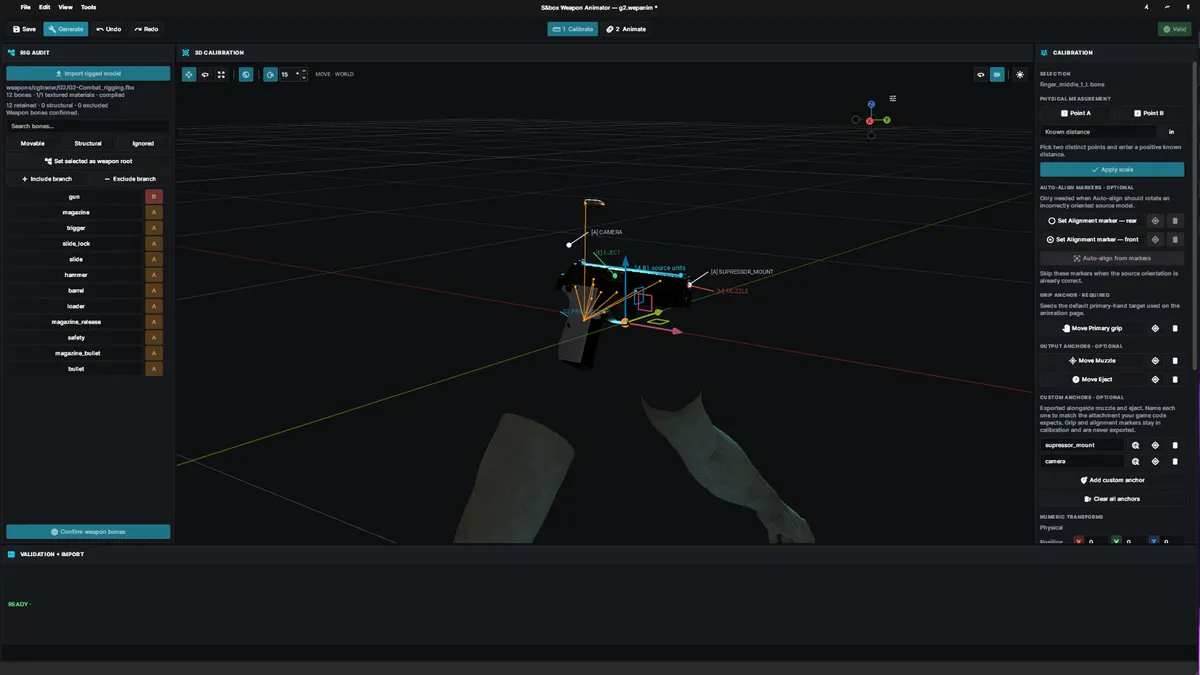 S&box Weapon Animator