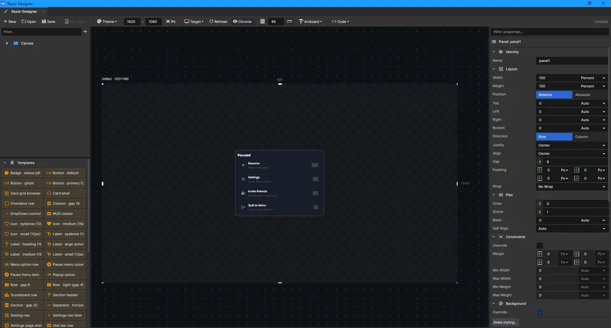 Razor Designer
