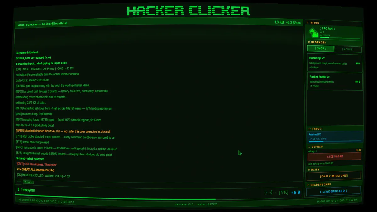 Hacker Clicker v0.42