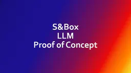 S&Box LLM Proof of Concept thumbnail
