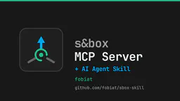 s&box MCP Server & AI Skill thumbnail